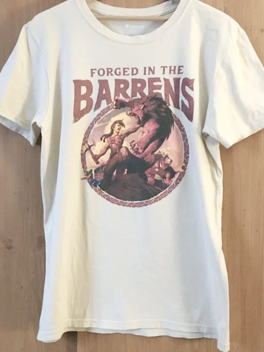 Fanatics Hearthstone Forged in the Barrens T-Shirt Medium Cream